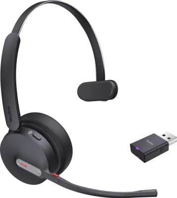 Immagine prodotto di Yealink WH64 Hybrid Mono Teams Cuffie con archetto senza fili per ufficio/centro chiamate Micro USB Bluetooth Nero (1208687)