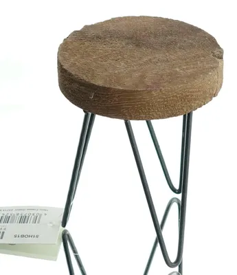 Produktbild von nature trends Pflanzenständer Braun rund Ø 10 x 13 cm - Holz & Metall