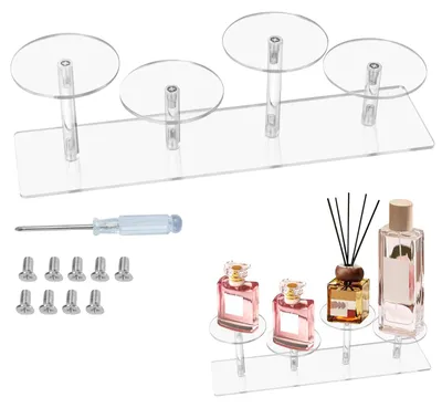 Acryl Display Riser, 4-stufig, transparent, 28,5x7x10 cm