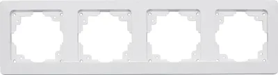 Produktbild von ChiliTec 22790 MILOS 4-fach Rahmen weiß matt