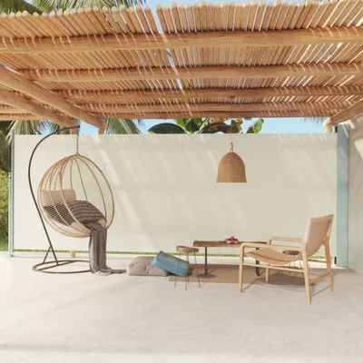 Immagine prodotto di Maison Exclusive - Tenda da sole laterale estensibile 200x600 cm color crema