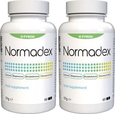 Image de Normadex - 120 gélules (2x60) hautement dosées - Recette originale suisse - Végétalienne et végétale, avec vitamines et minéraux - Lot de 2