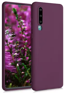 Produktbild von kwmobile Handyhülle für Huawei P30 Hülle - TPU Case - Kabelloses Laden - Schutzhülle Cover in Bordeaux Violett