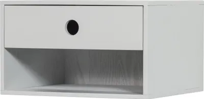Produktbild von Drawer Nancy, Nachttisch, Hellgrau, 1 Schublade(n), MDF-Platten, 1 Regale, Nancy