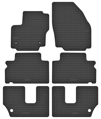 Image de Tapis de sol en caoutchouc pour Ford S-Max MK2 2011-2015 (monospace) – 6 pièces, noirs, sur mesure