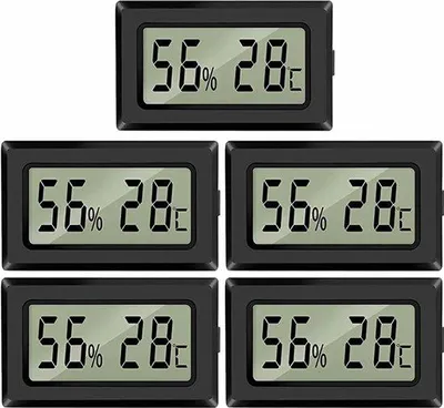 Immagine prodotto di 5 misuratori digitali di temperatura e umidità per case, auto, negozi e uffici