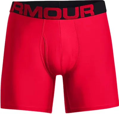 Produktbild von Boxershorts UNDER ARMOUR Tech 6in 2Pack Rot Rot XS