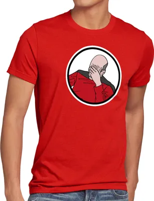 Produktbild von A.N.T. Picard Facepalm Herren T-Shirt meme scham internet
