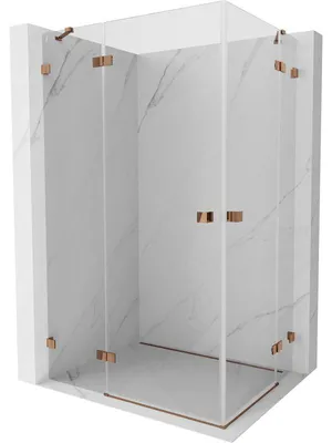Obrázek produktu pro Mexen Lunar Duo sprchový kout jednokřídlý levý 120 x 90 cm, transparentní, růžové zlato - 834-120L-090P-60-00