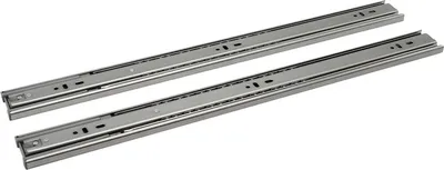 Image de Jiubiaz Glissières de tiroir Extension totale 45mm Extension pour charges lourdes Extension télescopique Guidage à billes 300mm 2 pièces