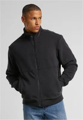 Productafbeelding van Bunda Urban Classics fleecejack met kleurblokken, zwart/zwart - maat L