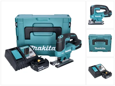 Image de Makita DJV184RT1J Scie sauteuse sans fil 18V Brushless + 1x Batterie 5,0Ah + Chargeur + Coffret Makpac
