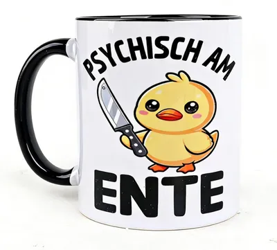 Keramikbecher mit Küken-Motiv, 325 ml, spülmaschinenfest