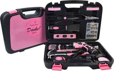 Produktbild von Thank you  Danke .Personalisierter 136-teiliger Werkzeugkoffer