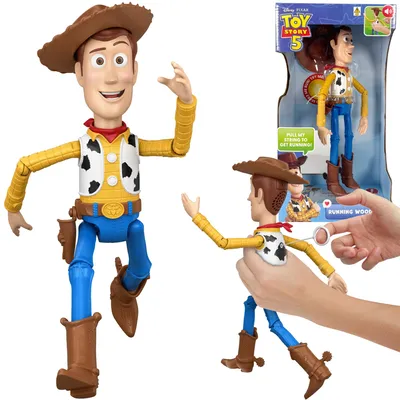 Produktbild von Disney Pixar 30 cm Actionfigur rennender Woody aus Toy Story 5, über 50 Geräusche, Modepuppe, Männlich, 3 Jahr(e), Junge/Mädchen, 311 mm, Mehrfarbig