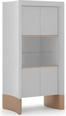 Produktbild von Design Esszimmer Komplett 7tlg Esstisch Modern Sideboard Holzschrank Neu Vitrine
