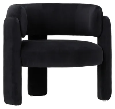 Produktbild von COLAMY Minimalistischer Design-Sessel / Sofa, für ein modernes und stilvolles Zuhause, Farbe Schwarz