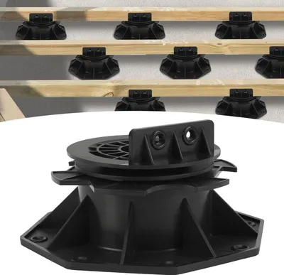 Immagine prodotto di Vigevee, 30 supporti regolabili in altezza per pavimentazioni, da 70 a 145 mm. Supporti per terrazze con inclinazione regolabile, piedini regolabili, supporti per piastrelle di terrazza, piastrelle per pavimenti e piastrelle in generale. Capacità di carico da 560 a 660 kg