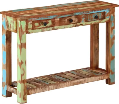 Produktbild von vidaXL Konsolentisch 110x30x76 cm Altholz Massiv