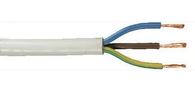Produktbild von Schlauchleitung H05VV-F 3 x 1,5 - 5 Meter, weiß