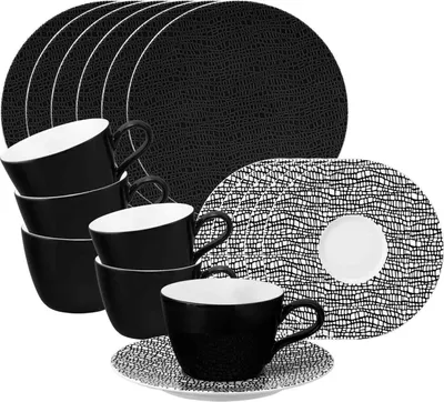 Produktbild von Seltmann Weiden Life Fashion Kaffeeservice 18-teilig - Glamorous Black