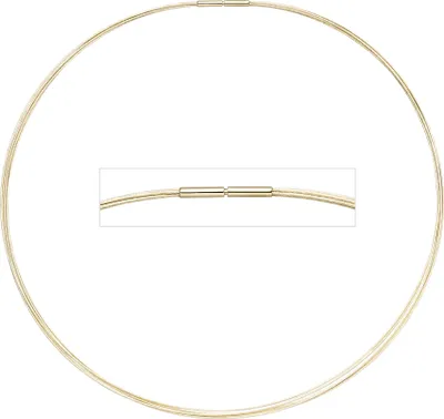 Produktbild von JOBO Halsreif 5-reihig 585 Gold Gelbgold 45 cm Goldkette Goldreif