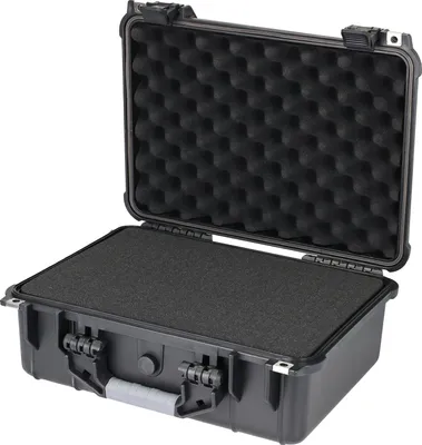 Outdoor Fotokoffer und Waffenkoffer mit Rasterschaumstoff von HMF mit 41 cm Breite