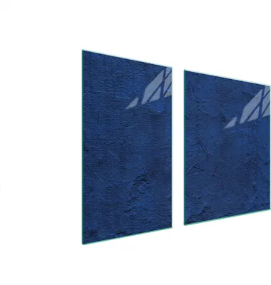 Immagine prodotto di Piastre copriforno 2 pezzi 100x52 Copriforno in Vetroceramica tagliere in vetro blu ardesia