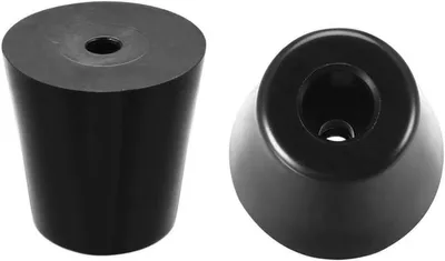 Runde Gummi-Füße 12 Stück, D40 x 28 x H40mm rutschfeste Möbelbeschützer für Schränke, Tische und Stühle