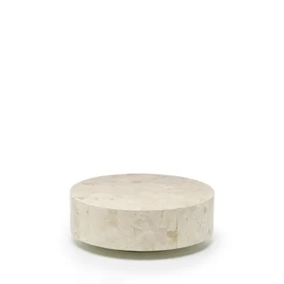 Produktbild von Round 1 - Konferenční stolek (85 x 85 x 28h) z béžového fosilního kamene
