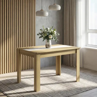Produktbild von VCM VCM Esstisch, Holzwerkstoff Küchentisch H. 75 x B. 115 x T. 80 cm, kompakter Speisetisch für Küche & Essbereich, Tisch Disalo