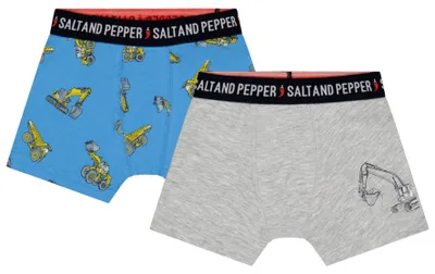 Produktbild von SALT AND PEPPER BY KIDS PARK Jungen 2er Set mit Traktor Motiv Boxershorts, Multi