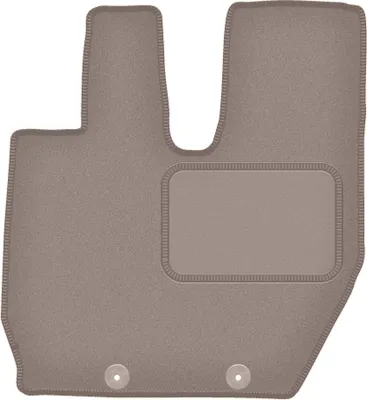 Produktbild von Fahrerfußmatte Velours beige passend für Iveco Stralis (2013-2019, Lkw) – mit Befestigungen – passgenau