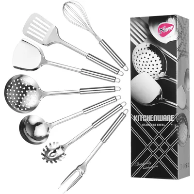 Kochgeschirr-Set, Edelstahl, 6-teilig