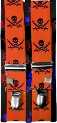 Produktbild von Hosenträger mit Totenköpfen, Suspenders with Skulls,Tirantes con Calaveras