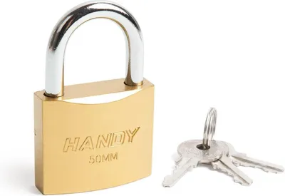 Produktbild von HANDY - Vorhängeschloss 48MM - Schließ-⌀ 7,5MM - mit 3 Schlüsseln - Kofferschloss