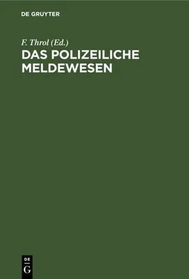 Produktbild von Das polizeiliche Meldewesen