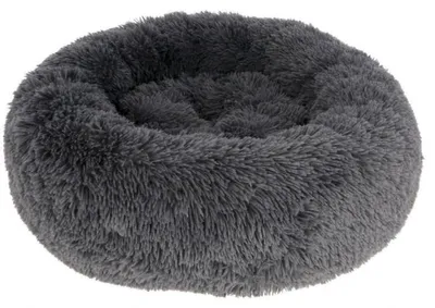 Immagine prodotto di Kerbl Kuschelbett Fluffy (Farbe grau, Höhe 19 cm, Durchmesser 76 cm) 80410