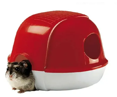Produktbild von Ferplast 16x13x11 Cm Hamsterhaus Rot  Rot One Size