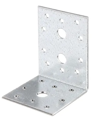 Zdjęcie produktu dla Alberts 329983 Łączniki kątowe, ocynkowane metodą Sendzimira, 60 x 80 x 60 mm, zestaw 6 sztuk