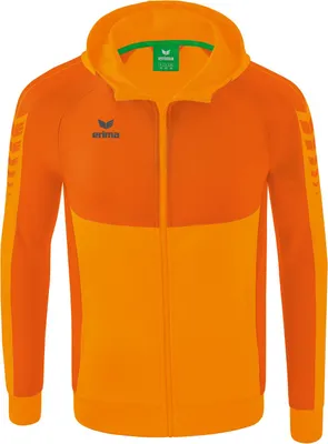Produktbild von Erima Six Wings Trainingsjacke Mit Kapuze Kinder - New Orange / Orange