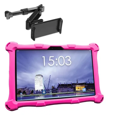 Produktbild von AngelTech Kindertablet XL Rosa XL mit Tablet-Halterung