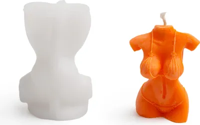 Produktbild von Silikon-Kerzenform für Frauen, 6,2 x 5,3 x 9,2 cm