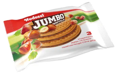 Produktbild von Nudossi Jumbo Waffeln 3er