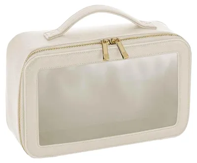 Productafbeelding van Bagbase - Make-up tas "Boutique", transparant, FK1722 (één maat) (lichtgrijs)