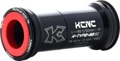 Image de Kcnc Press Fit Bb90 24/25 mm Adaptateur de boîtier de pédalier Noir 89,5/92 mm Noir 89,5/92 mm