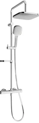 Image de Mexen KX33 ensemble de douche apparent avec pomme de douche et mitigeur thermostatique, chrome - 771503391-00