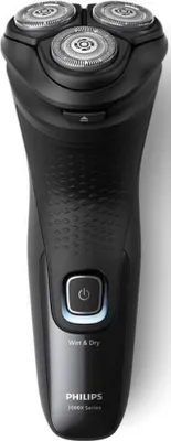 Produktbild von Philips Shaver 3000X Series X3051/00 Elektrischer Nass- und Trockenrasierer, Rotationstrasierer, Schwarz, PowerCut blade system; 27 self-sharpening blades; 55.000 cuts/minute, For best results, replace shaving heads every 24 months. Use SH30 replacement heads, sold..., 2 Jahr(e), Akku