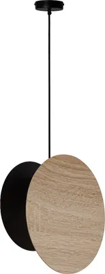 Zdjęcie produktu dla Lampa wisząca TOLA jasne drewno-czarna 1xE27x15W drewno wym:130x25x11cm IP20 Sigma Lighting