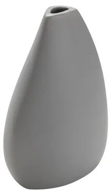 Produktbild von Vase 'Stein' (12x10x18cm), grau